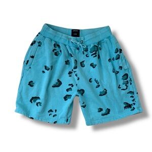 10.Deep Turquoise and Black Athletic Shorts
